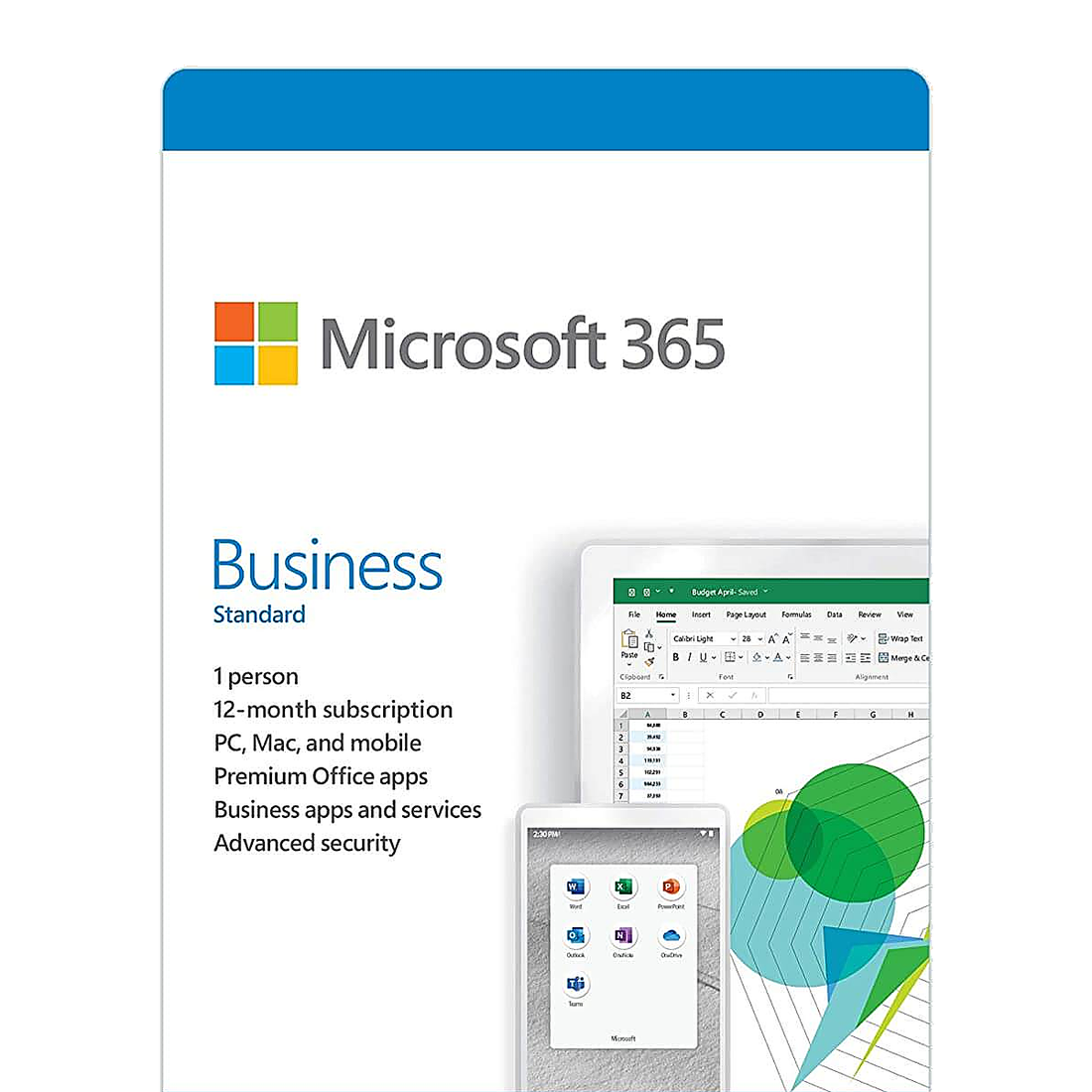 Microsoft Microsoft 365 Bus Standard Retail French Subscription 1YR Africa Only Medialess P8