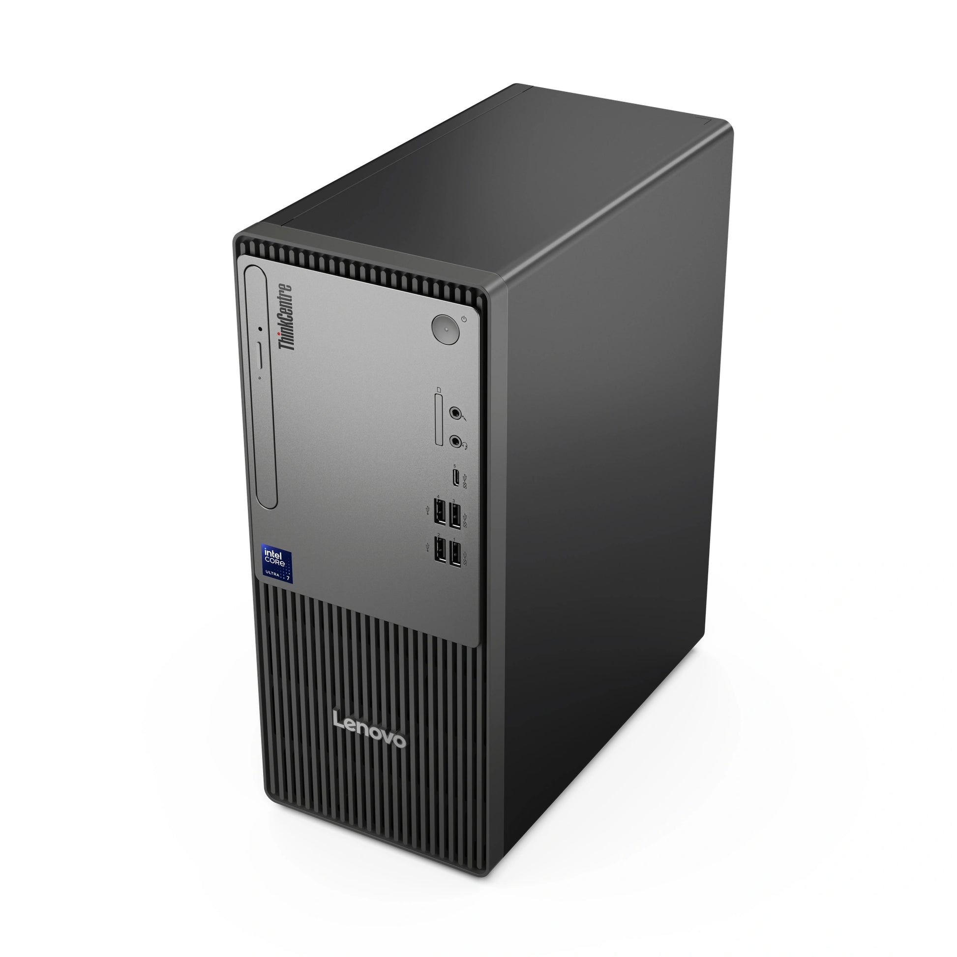 Lenovo ThinkCentre Neo 50t Gen 6 Tower - Core Ultra 5 225 - 8 Go / 512 Go SSD - FreeDOS - vue de dessus angle gauche | Maydan.ma