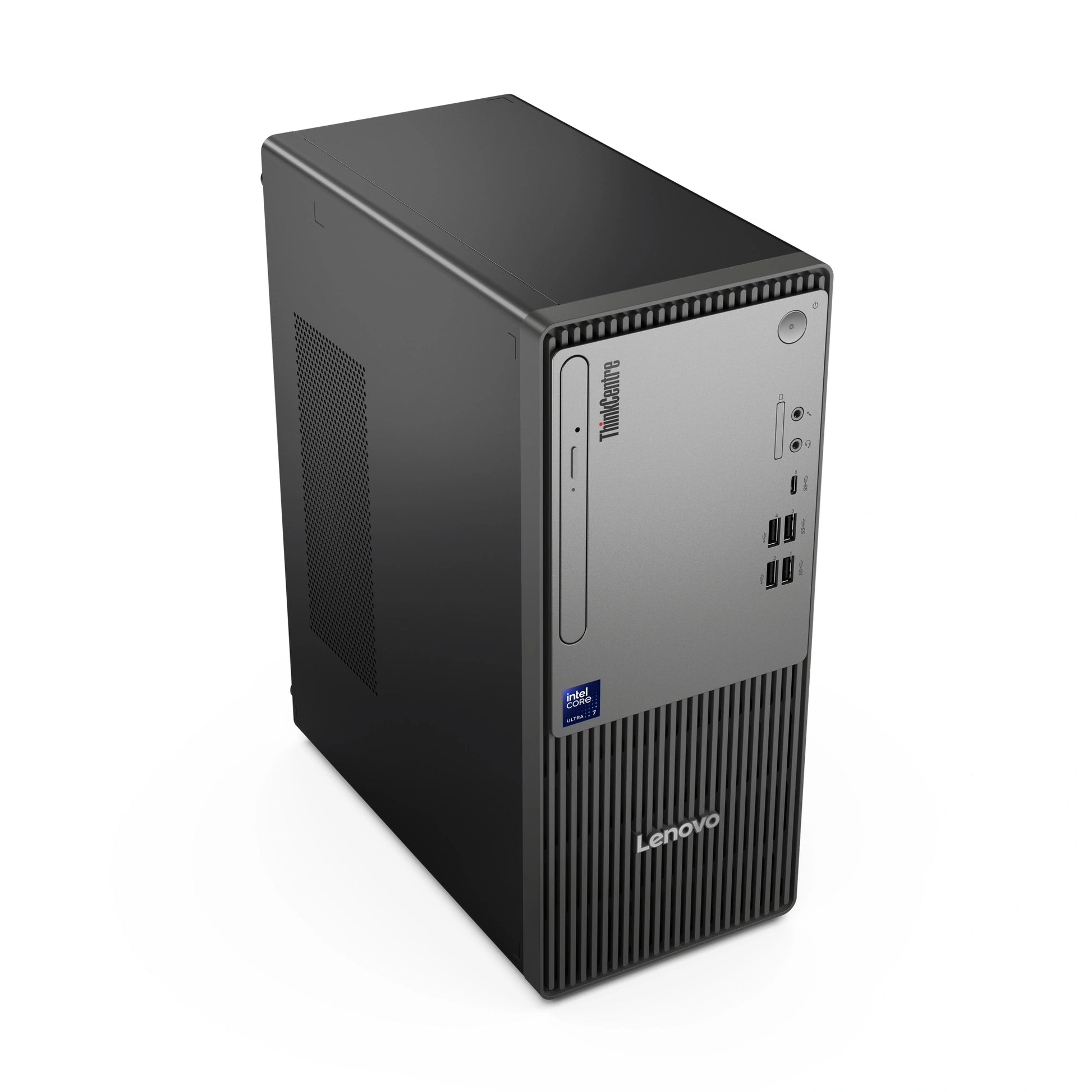 Lenovo ThinkCentre Neo 50t Gen 6 Tower - Core Ultra 5 225 - 8 Go / 512 Go SSD - FreeDOS - vue de dessus angle droit | Maydan.ma