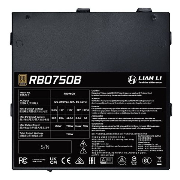 Lian Li RB Series 80PLUS Bronze 750W (Black)