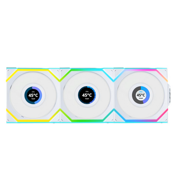 Lian Li UNI Fan SL Wireless LCD Reverse 120 White (Triple Pack)