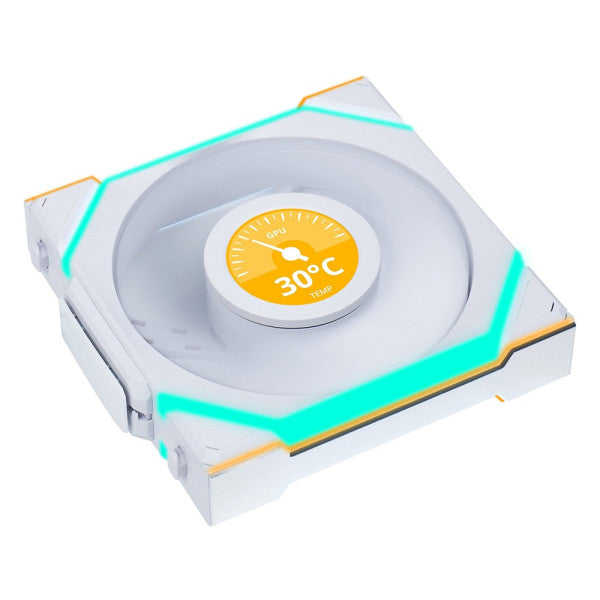 Lian Li UNI Fan SL Wireless LCD Reverse 120 White (Triple Pack)
