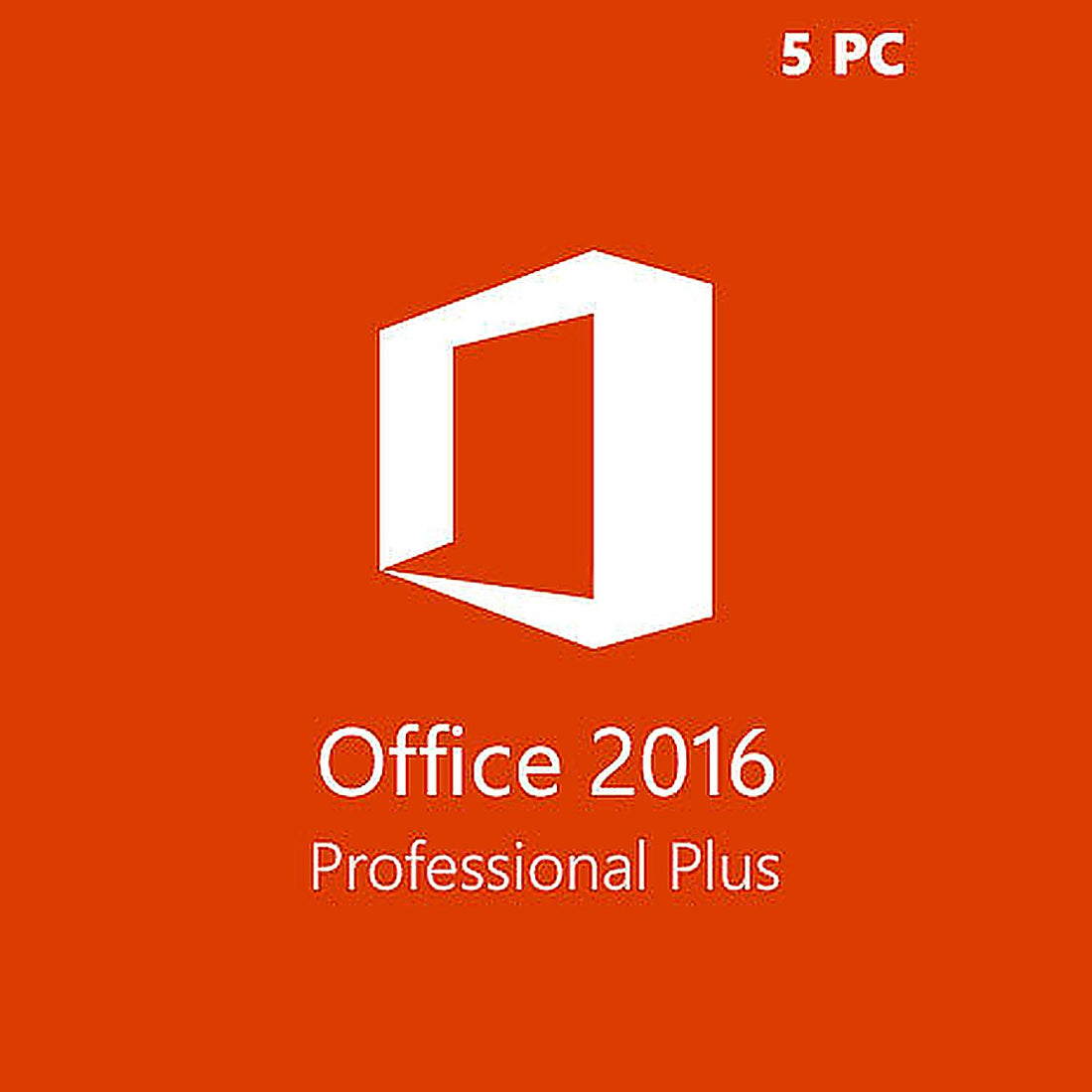 Microsoft Office 2016 Professionnel Plus - 5 Clés Officielles Boîte