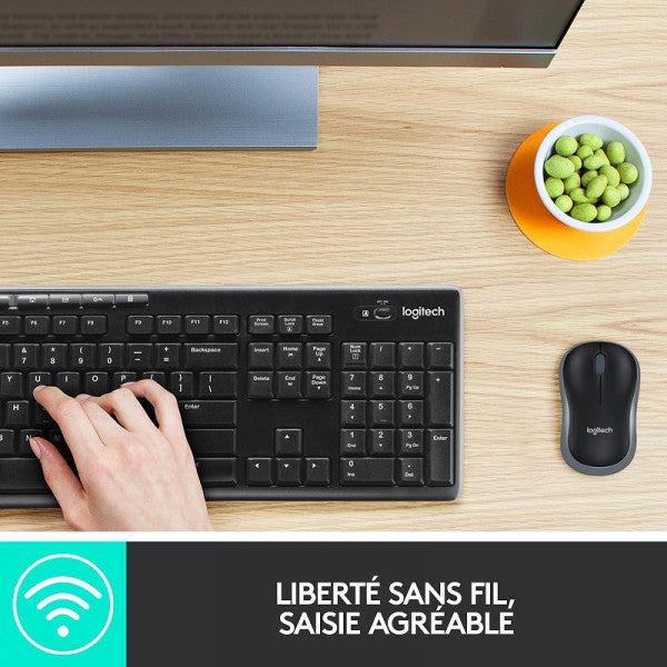Logitech Desktop MK270 Sans-fil (Qwerty)