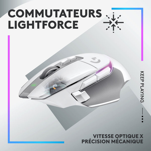 Logitech G G502X Plus Blanc
