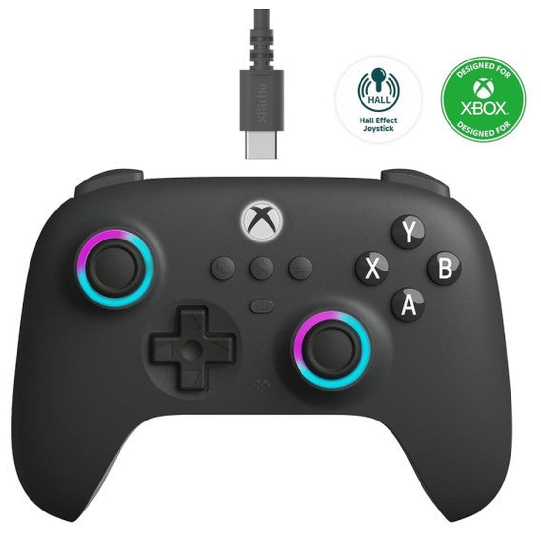 8BitDo Ultimate C Wired Controller Xbox/PC - Dark Grey - Photo 1
