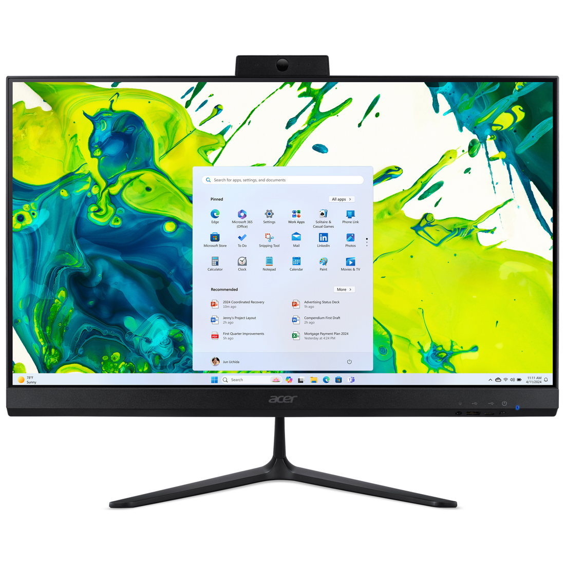 Acer Aspire C24B-GMTL Core Ultra 5 115U - vue de face
