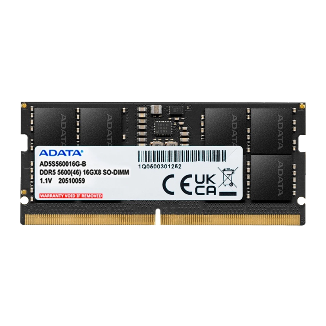 ADATA Barrette mémoire 16GB DDR5 5600 MT/S SO-DIMM Laptop 12M
