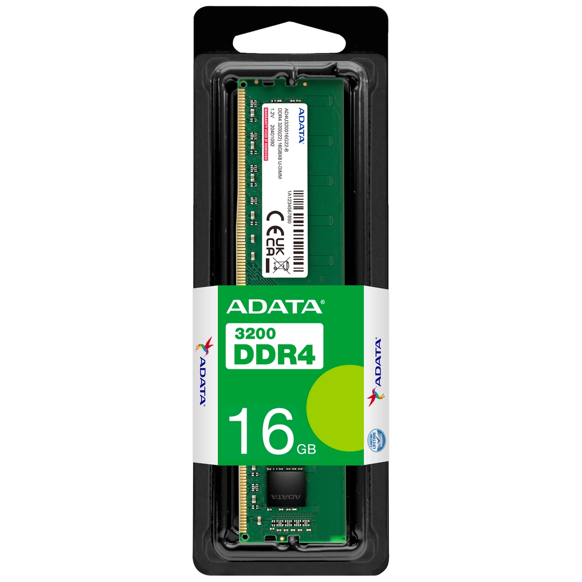 ADATA Barrette mémoire DDR4-3200 U-DIMM 16GB Desktop – image 1