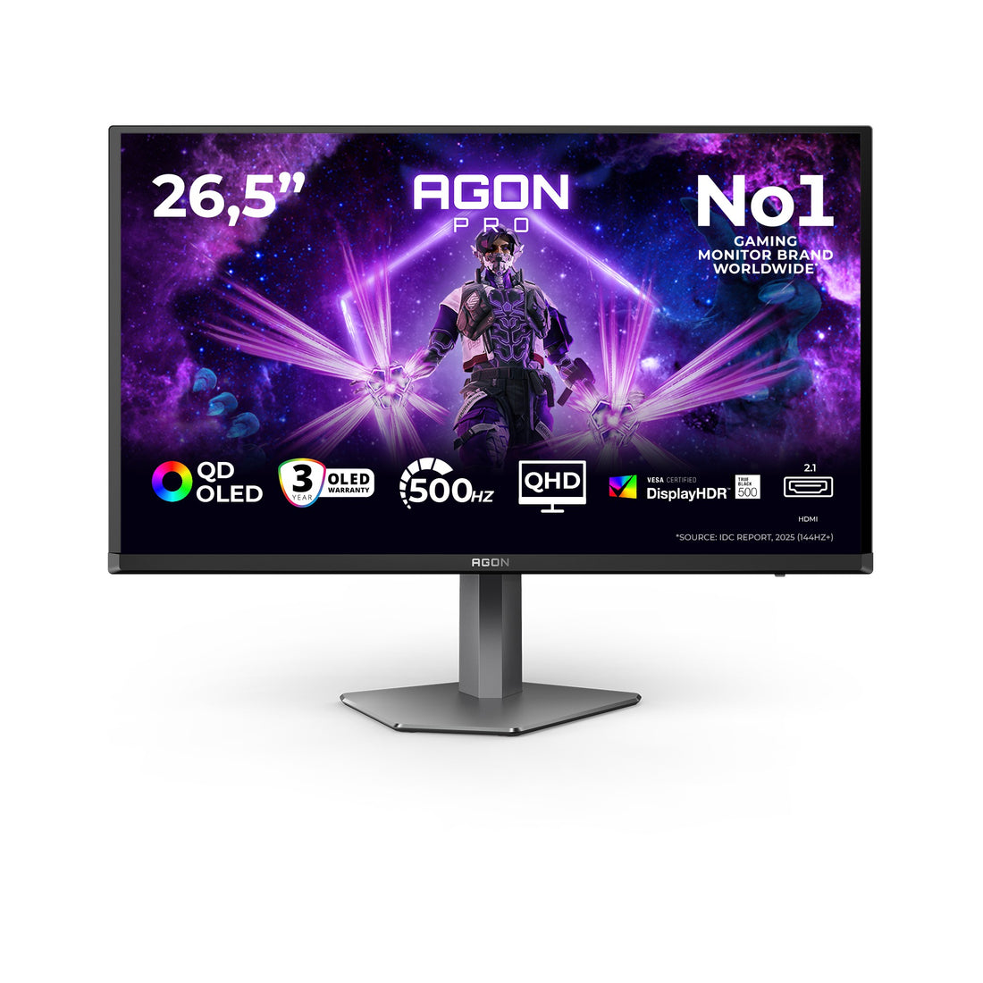 Moniteur AOC AGON PRO AG276QKD2 QD- 2. 26.5" QHD OLED 500Hz - Photo 1