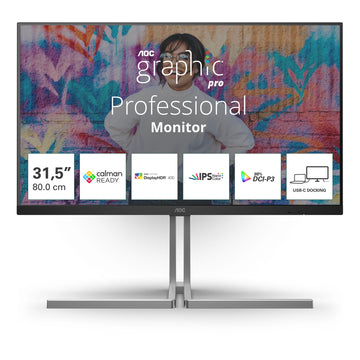 Moniteur AOC Graphic Pro U32U3CV 31.5" UHD IPS 60Hz - Photo 1