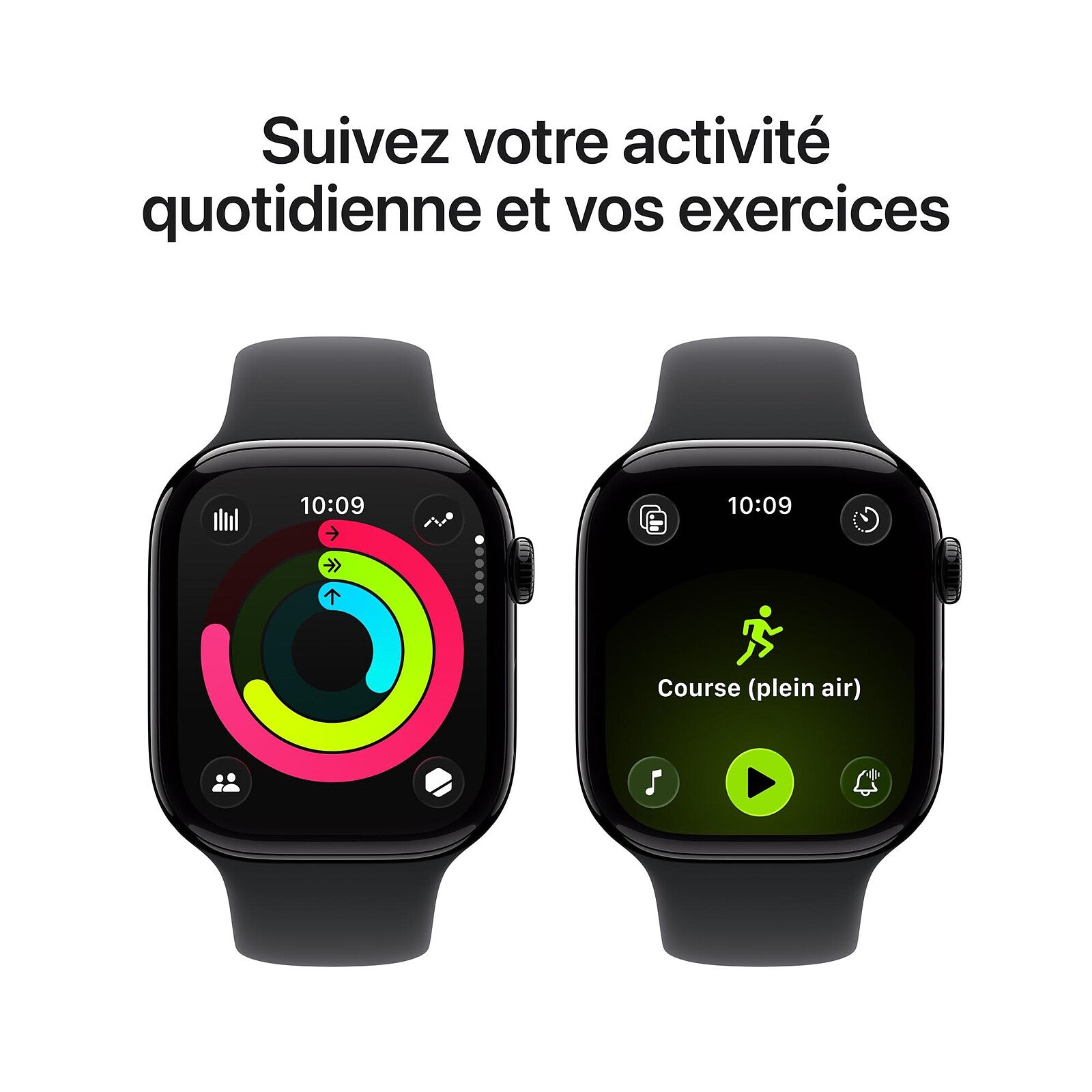 Apple Watch Series 11 GPS Aluminium 46mm - Or Rose bracelet Rose tendre taille S/M - Maydan.ma