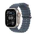 Apple Watch Ultra 3 GPS + Cellular 49 mm Titane naturel Bracelet Océan Bleu maritime Taille Unique - Maydan.ma