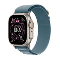 Apple Watch Ultra 3 GPS + Cellular 49 mm Titane naturel Boucle Alpine Bleu Clair Medium - Maydan.ma