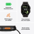 Apple Watch Ultra 3 GPS + Cellular 49 mm Titane naturel Boucle Alpine Bleu Clair Large - Maydan.ma