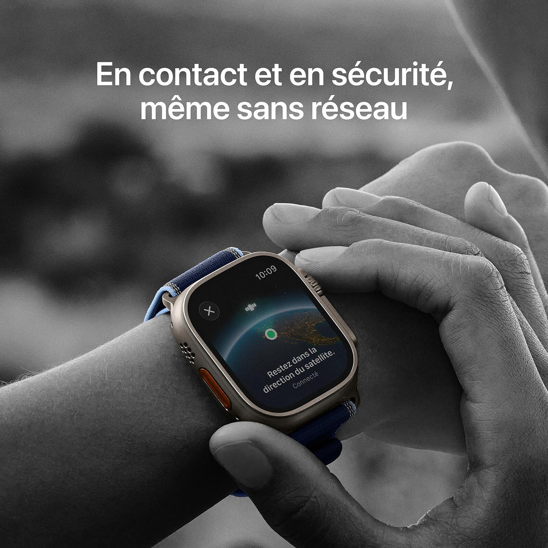 Apple Watch Ultra 3 GPS + Cellular 49 mm Titane naturel Bracelet Milanais en titane Naturel Small - Maydan.ma