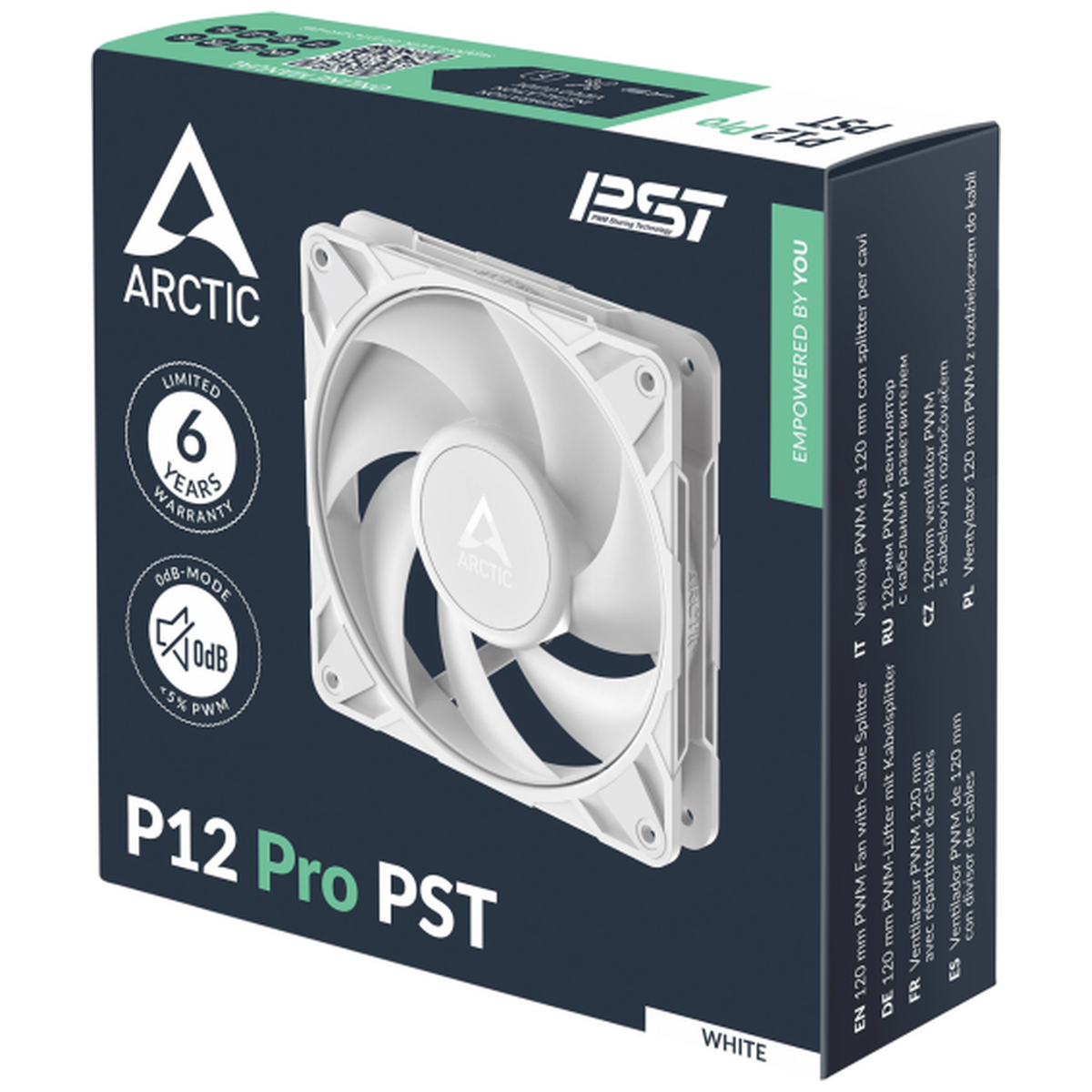 Arctic P12 Pro PST Blanc