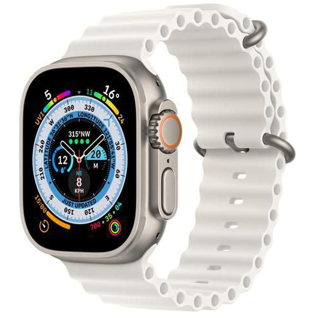 Bracelet Apple Watch Ocean Extension Blanc 49 mm hero - Maydan.ma