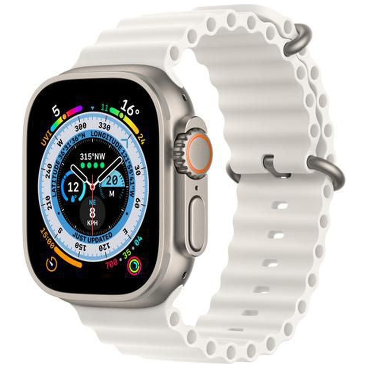 Bracelet Apple Watch Ocean Extension Blanc 49 mm mqea3zm a - Maydan.ma
