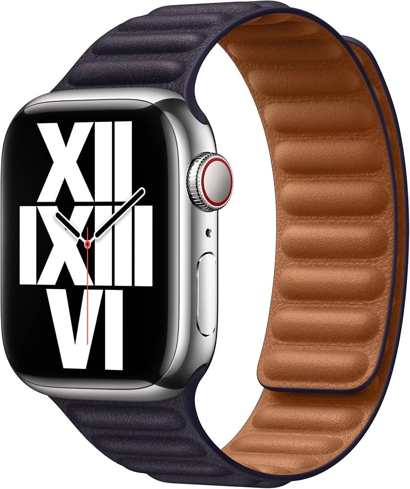 Bracelet Leather Link Apple Watch Encre 41 mm - M/L hero - Maydan.ma