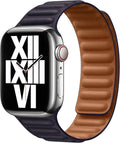 Bracelet Leather Link Apple Watch Encre 41 mm - M/L mp843zm a - Maydan.ma