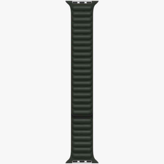 Bracelet Leather Link Apple Watch Vert Séquoia 38/40/41 mm - M/L hero - Maydan.ma