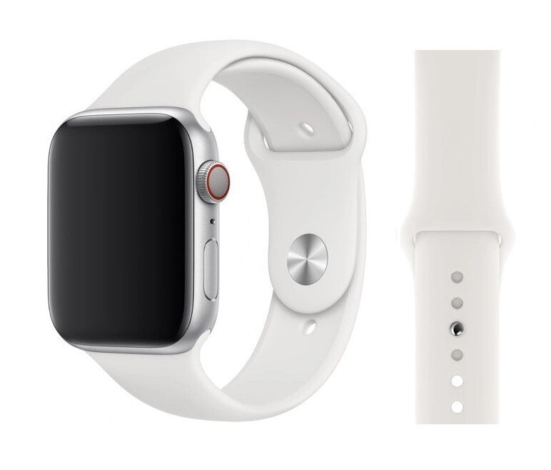 Bracelet Sport Apple Watch Blanc 45 mm - S/M et M/L hero - Maydan.ma