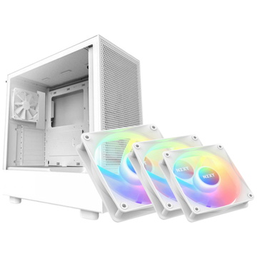 BUNDLE NZXT H5 Flow White + 3xNZXT F120 RGB Core (White)
