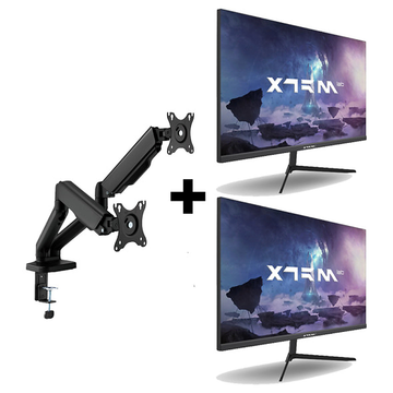 Pack XTRMLAB XG2522F 24.5" FHD IPS 180Hz x2 + E420C-64TDL au Maroc - vue principale