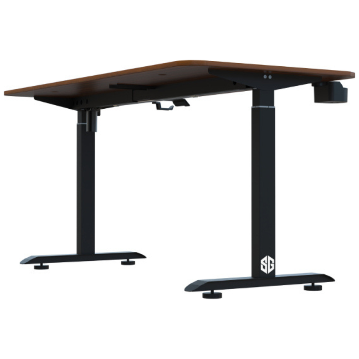 Bureau PRO SG SGD-M140 WALNUT - Marron - Photo 4