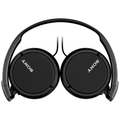 Casque Sony MDR-ZX110AP noir pliable vue à plat