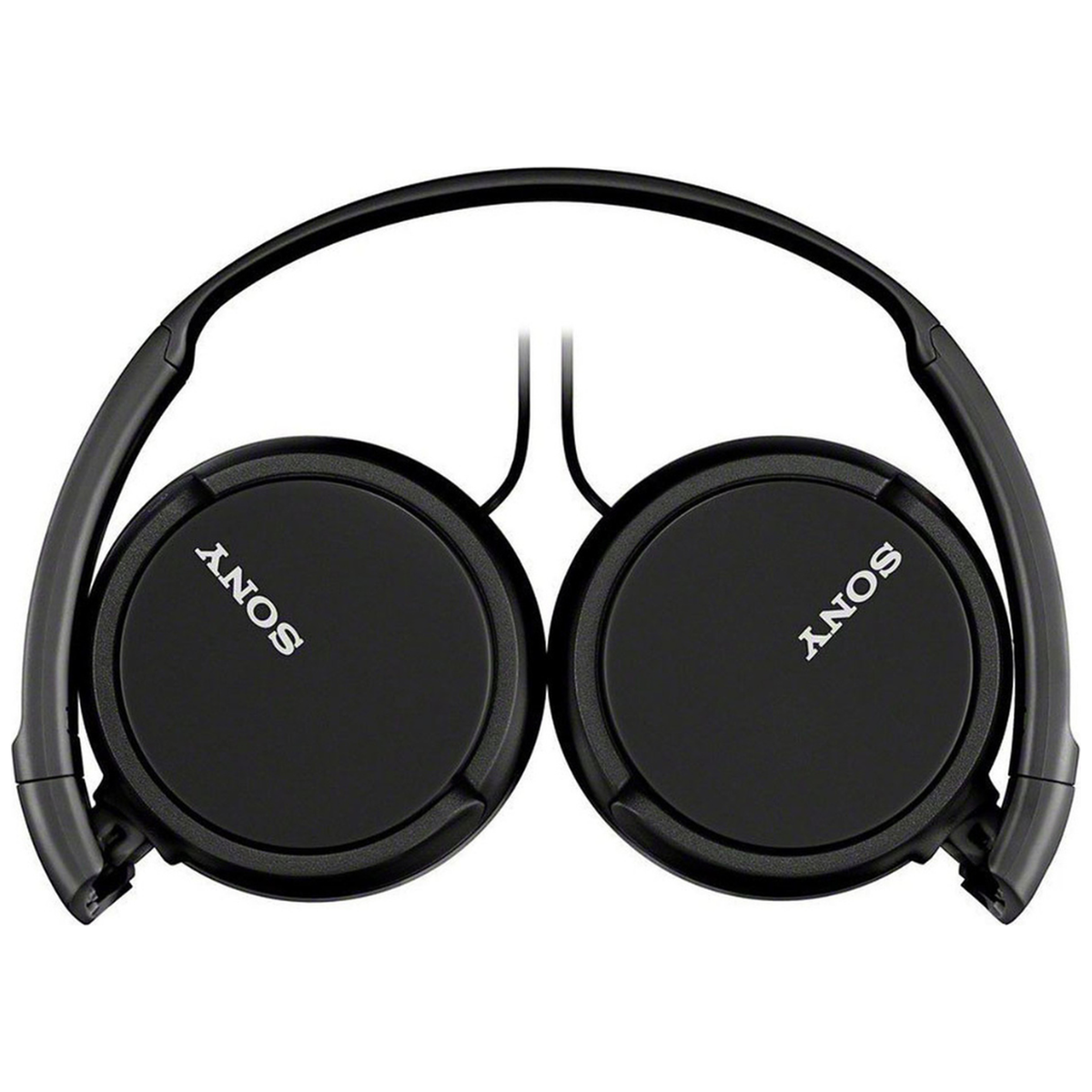 Casque Sony MDR-ZX110AP noir pliable vue à plat