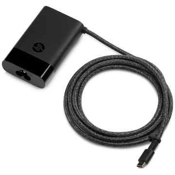 Chargeur PC Portable HP Original 65W USB-C - Format Savon avec Câble Tressé - Occasion - Photo 1