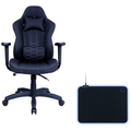 Pack chaise Cooler Master Caliber E1 Black avec tapis MP750 RGB Medium - Vue pack - Maydan.ma