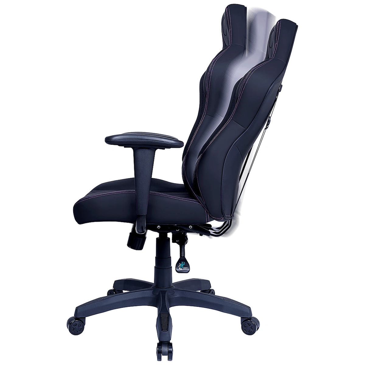 Chaise Cooler Master Caliber E1 Black - Vue inclinee - Maydan.ma