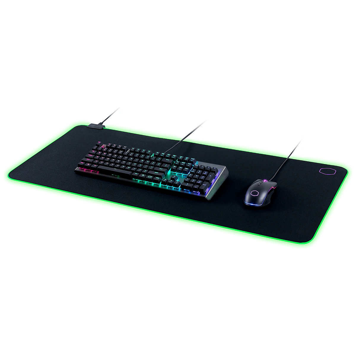 Tapis Cooler Master MP750 RGB Medium - Vue de trois-quarts alternative - Maydan.ma