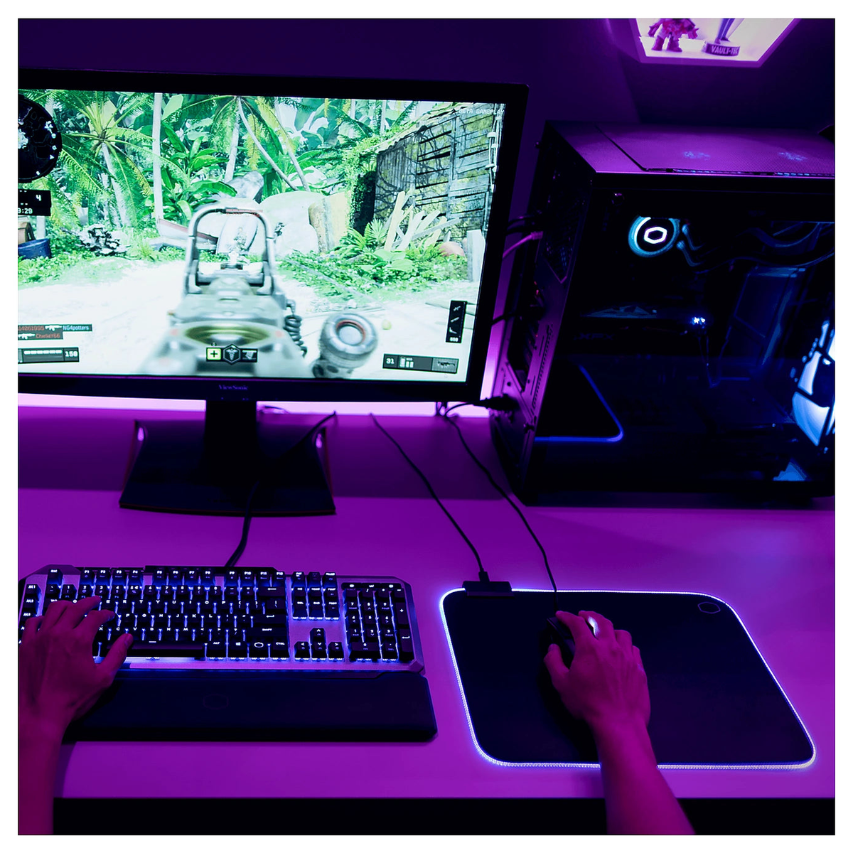Tapis Cooler Master MP750 RGB Medium - Detail assise - Maydan.ma