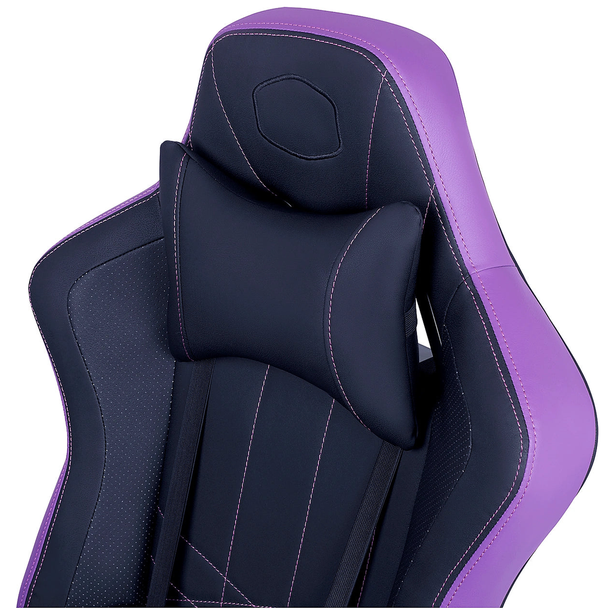Chaise Cooler Master Caliber E1 Purple - Detail appui-tete - Maydan.ma