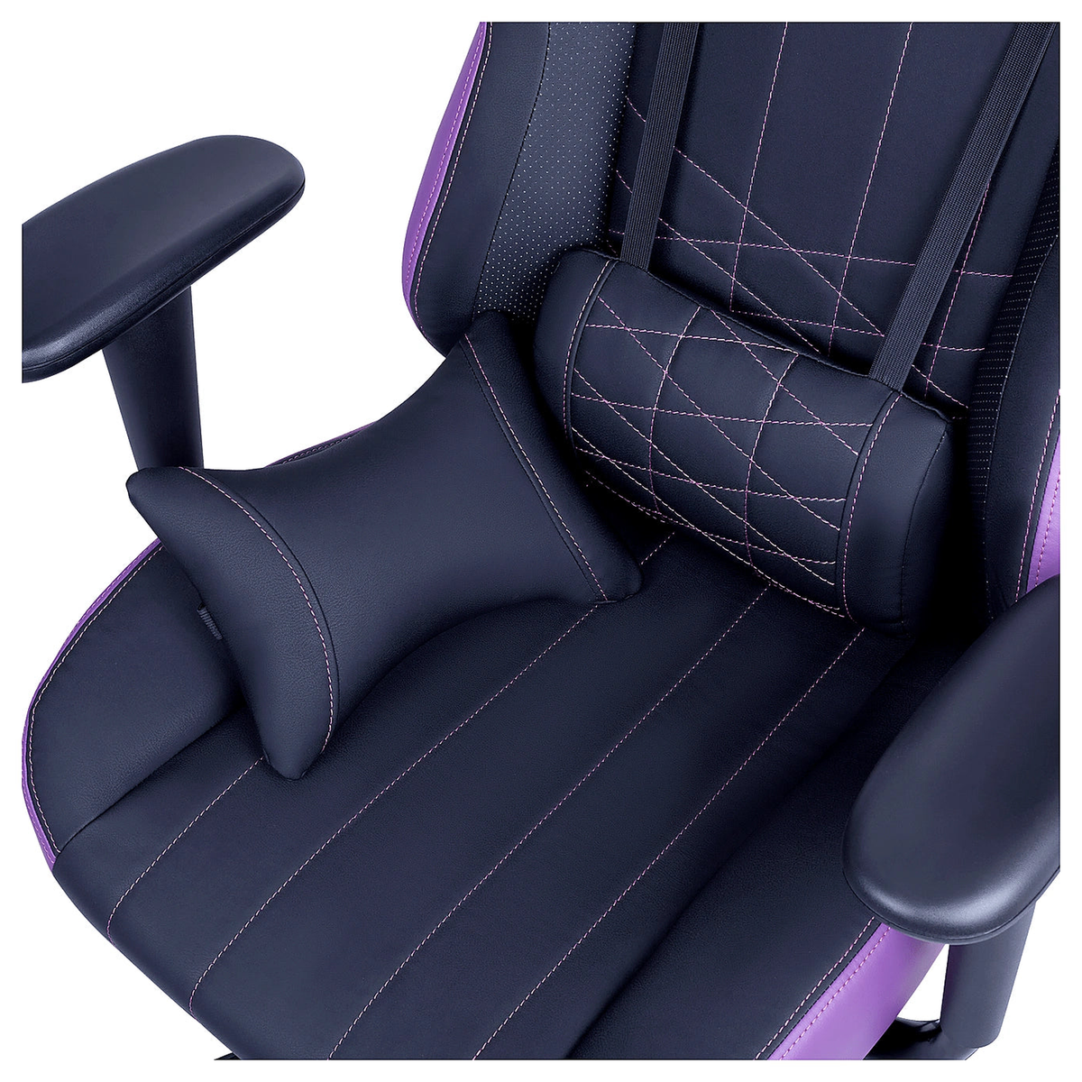 Chaise Cooler Master Caliber E1 Purple - Detail coussin lombaire - Maydan.ma
