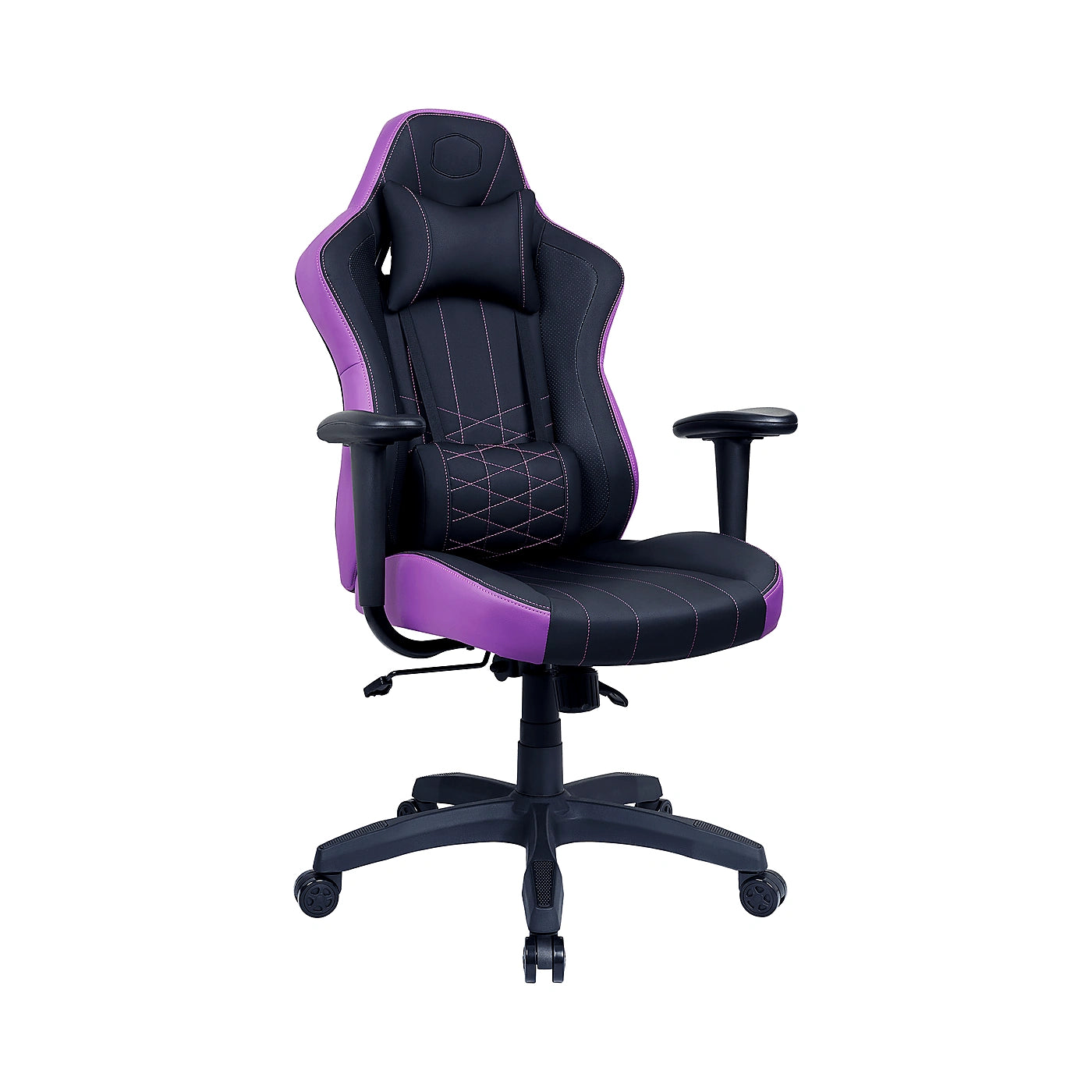 Chaise Cooler Master Caliber E1 Purple - Vue de trois-quarts alternative - Maydan.ma