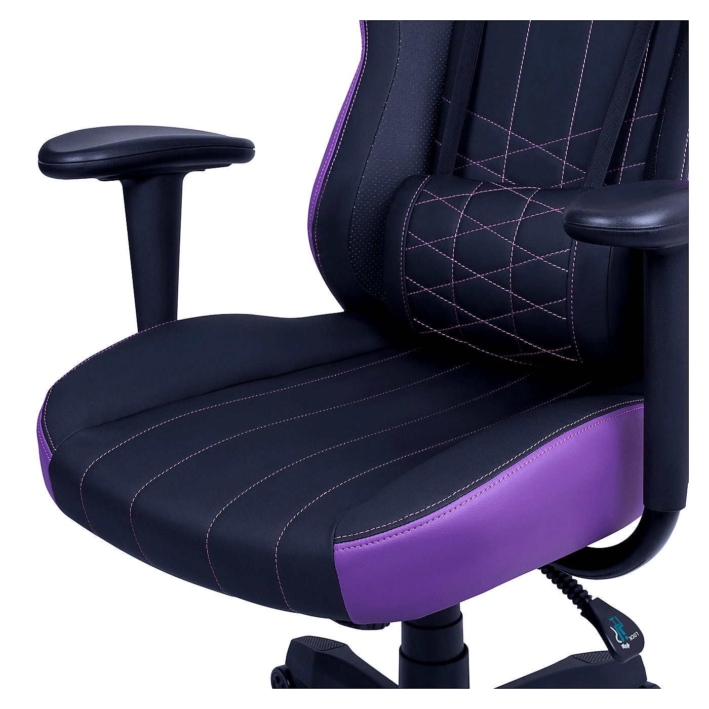 Chaise Cooler Master Caliber E1 Purple - Detail assise - Maydan.ma