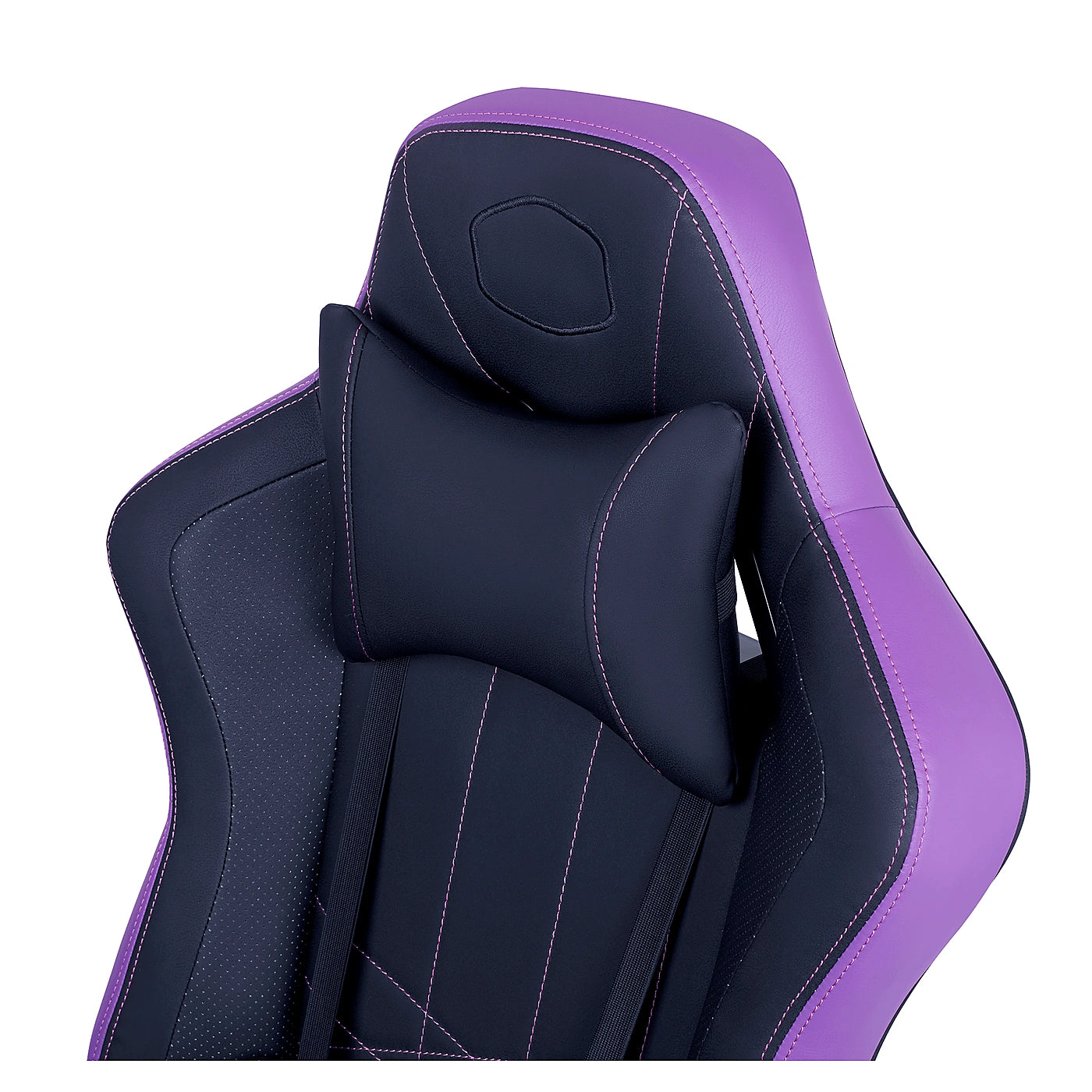 Chaise Cooler Master Caliber E1 Purple - Detail appui-tete - Maydan.ma