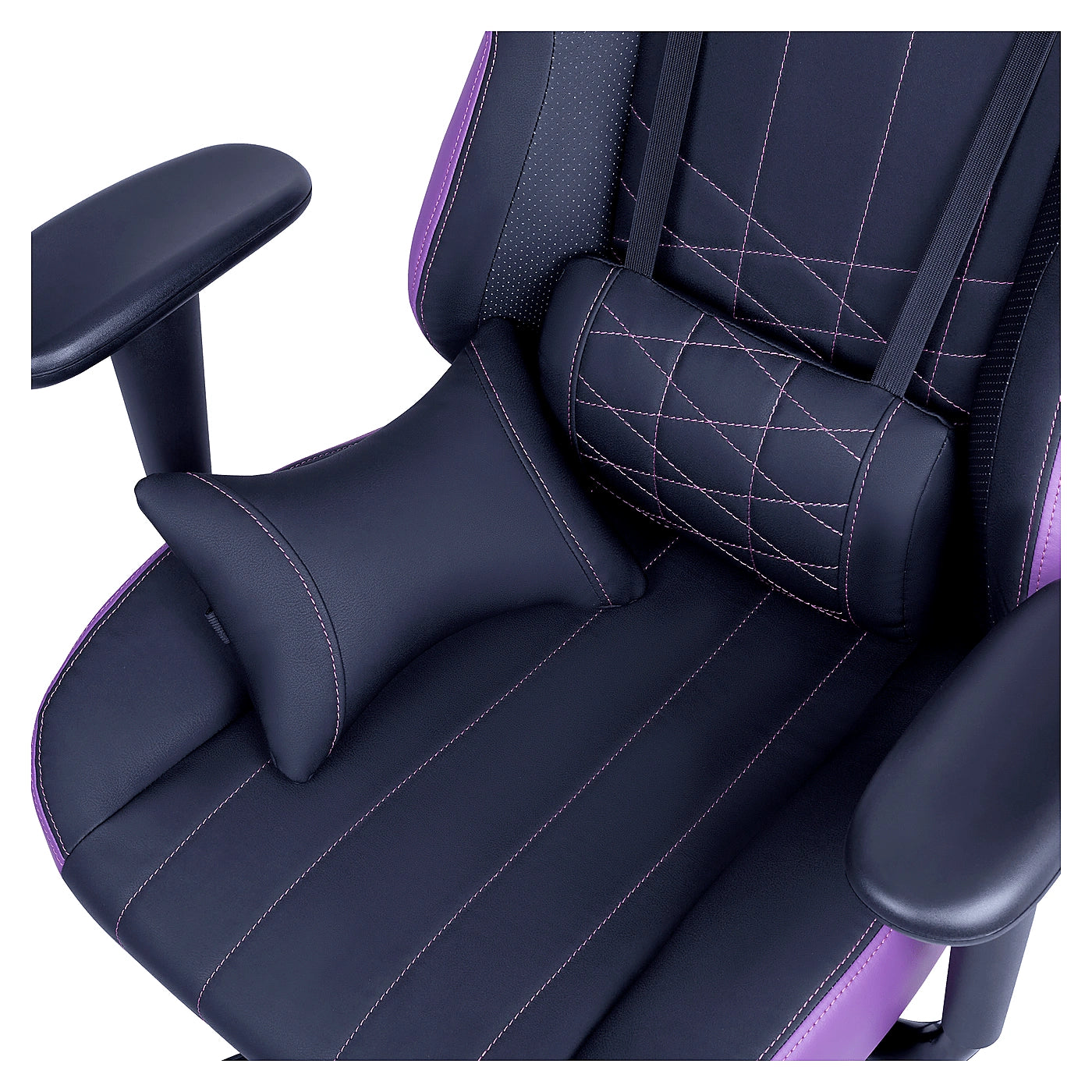Chaise Cooler Master Caliber E1 Purple - Detail coussin lombaire - Maydan.ma