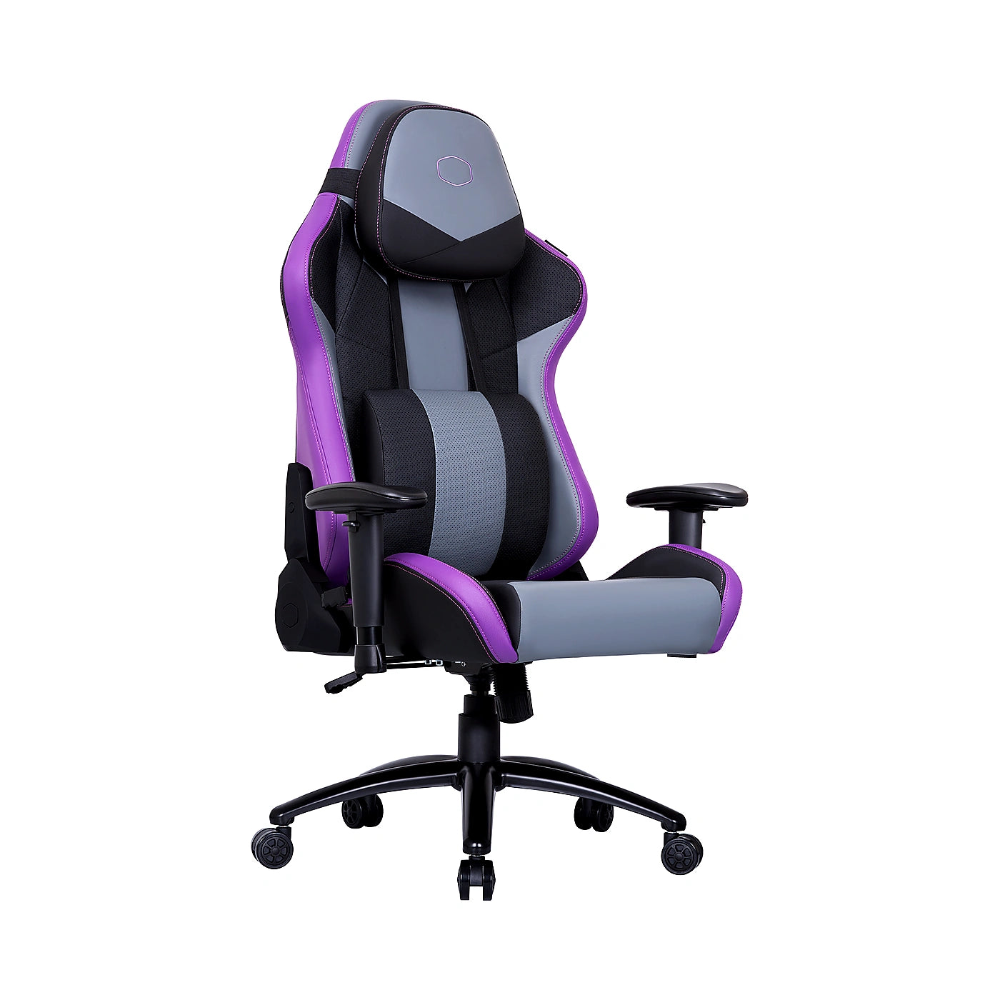Chaise Cooler Master Caliber R3 Purple - Vue de trois-quarts alternative - Maydan.ma