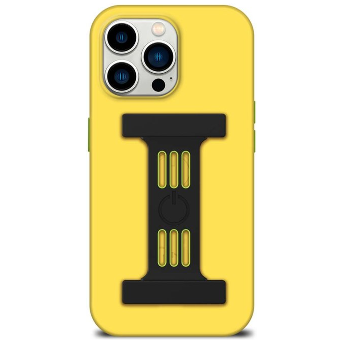 Goui Coque iPhone jaune soleil avec MagSafe + Strap - Photo 1