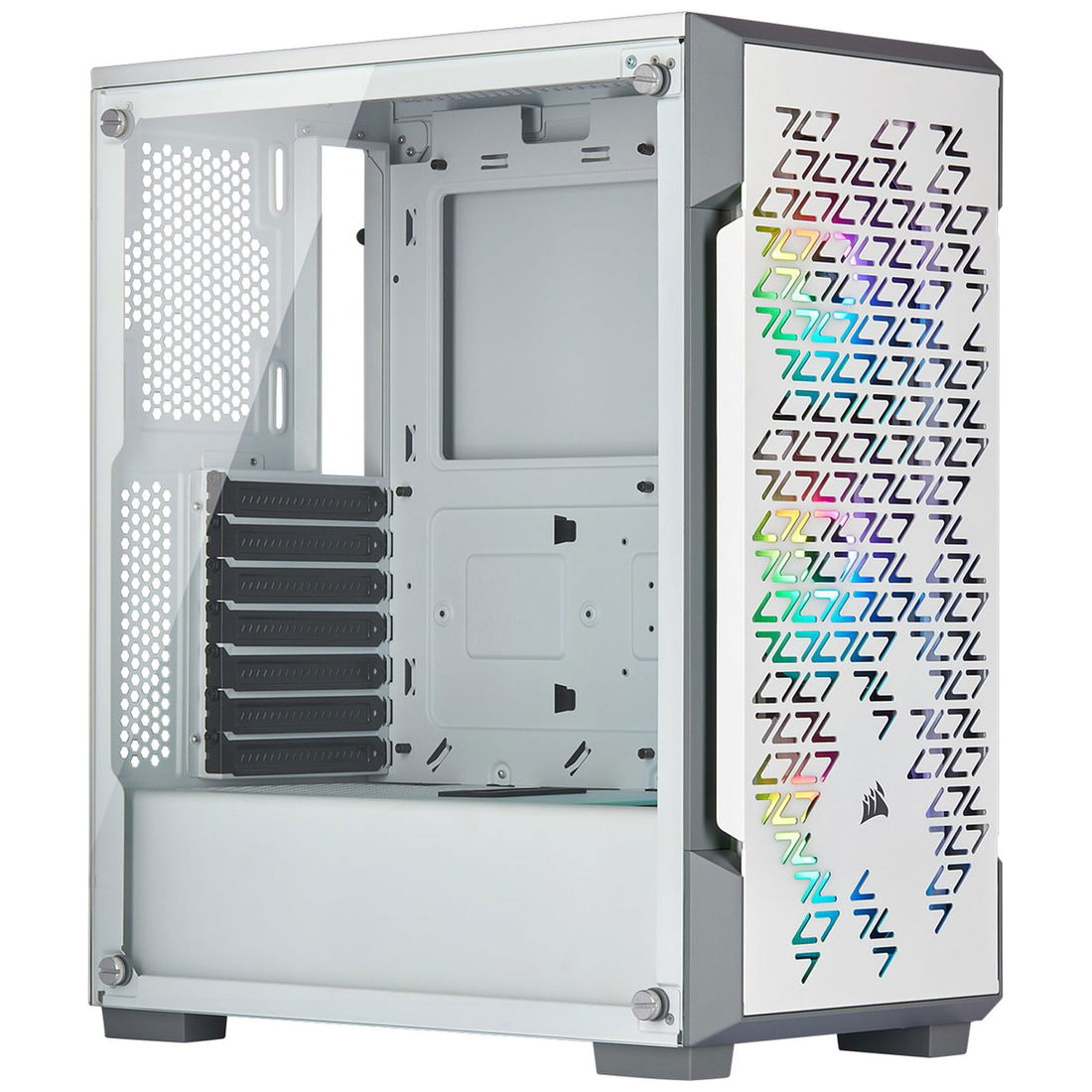 Corsair iCue 220T RGB Airflow Tempered Glass (Blanc)