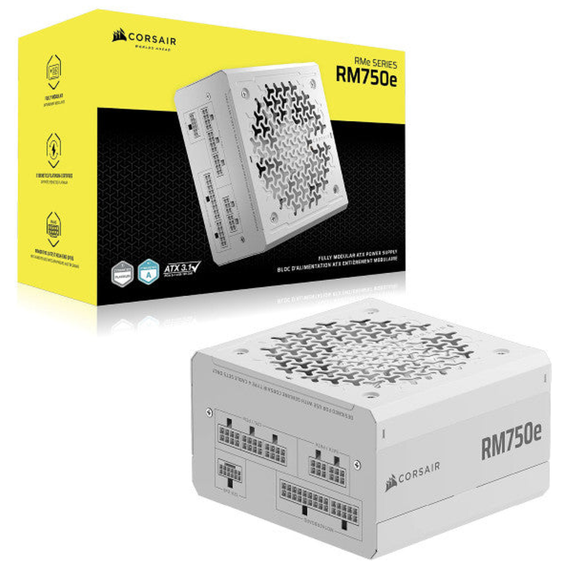 Corsair RM750e Gold Blanc (2025)
