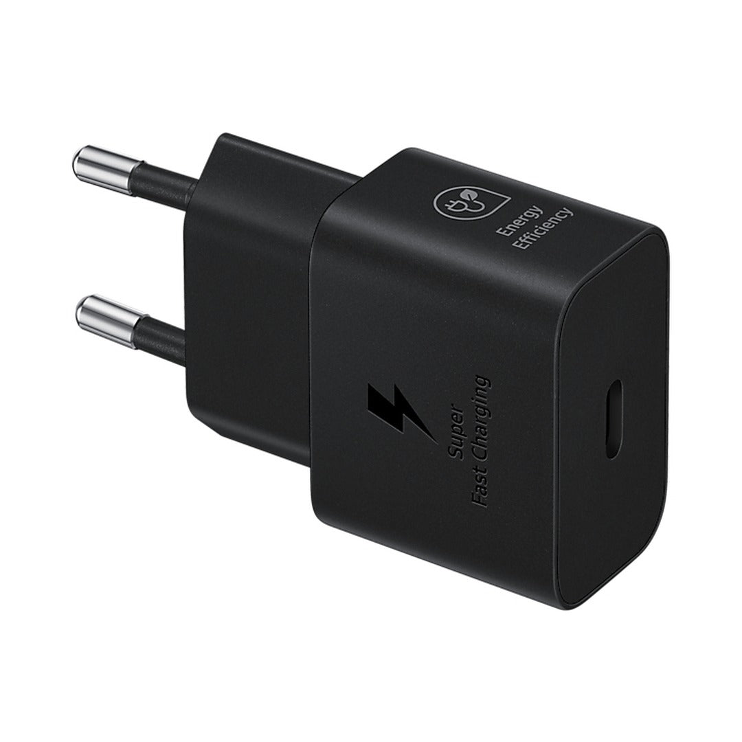 MAYDAN Samsung Chargeur secteur 25W USB-C vers USB-C avec cable USB-C vers USB-C Noir - Photo 1