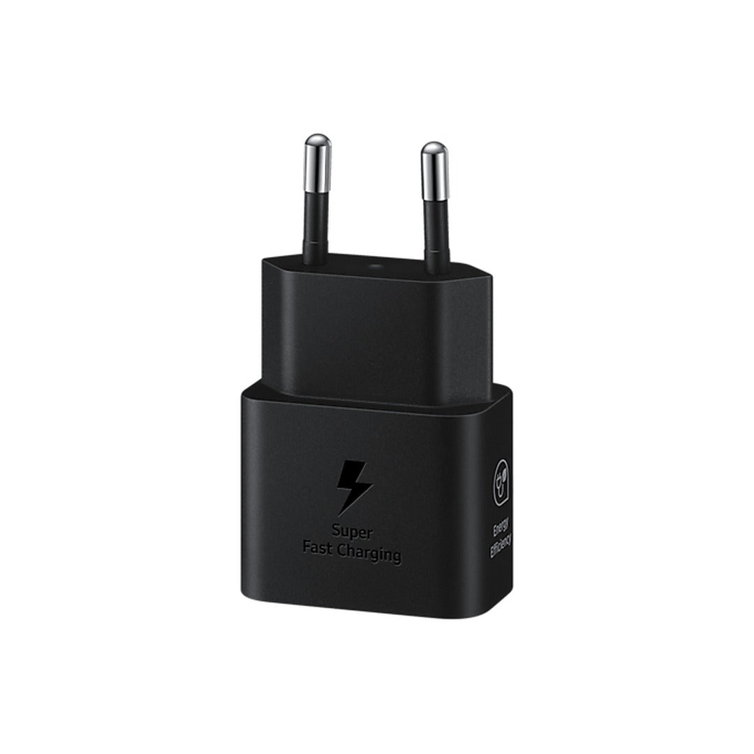 MAYDAN Samsung Chargeur secteur 25W USB-C vers USB-C avec cable USB-C vers USB-C Noir - Photo 1