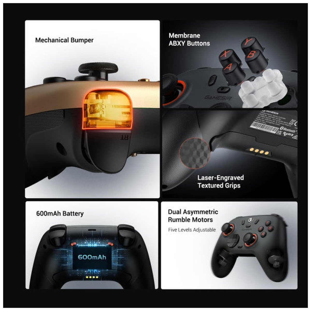 GameSir Nova 2 Lite 2.4G Wireless Controller (Gray) - Photo 3